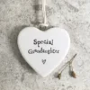 East of India - Small Hanging Heart - Special Grandaughter - 4182