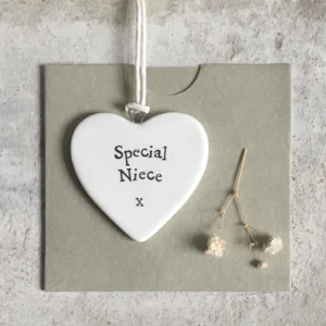 East of India - Small Hanging Heart - Special Niece - 4184 Sleeve