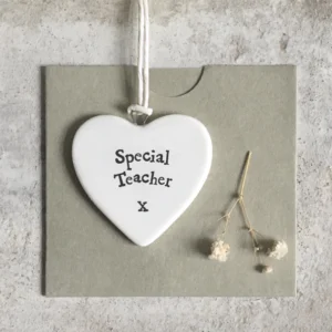 East of India - Small Hanging Heart - Special Teacher - 4178 Sleeve