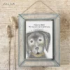 East of India - Wooden Dog Picture - Home is where the dog runs out