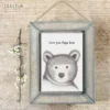 East of India - Wooden Pictures - Love You Papa Bear - 405