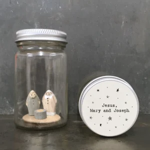 East of India - World In A Jar - Jesus Mary and Joseph - 4030N Close