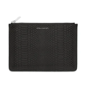 Estella Bartlett - Pouches - Black Leather Snake Skin EBP3628