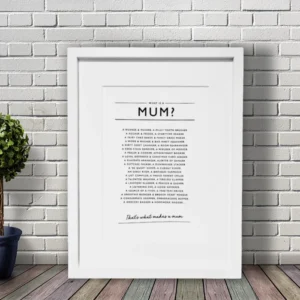 Print - Bespoke Framed Prints - Mum Lifestyle