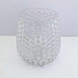 Gisela Graham Glass Dimple Bubble Effect Votive - Tealight holder Single