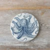 Glazed Ceramic Octopus Coaster