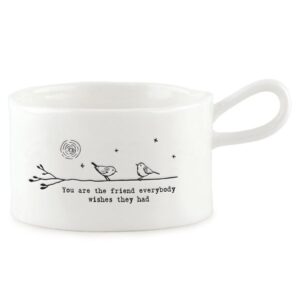 Handled Mug - Candle Holder with Tin Candle Set - You Are The Friend - Close