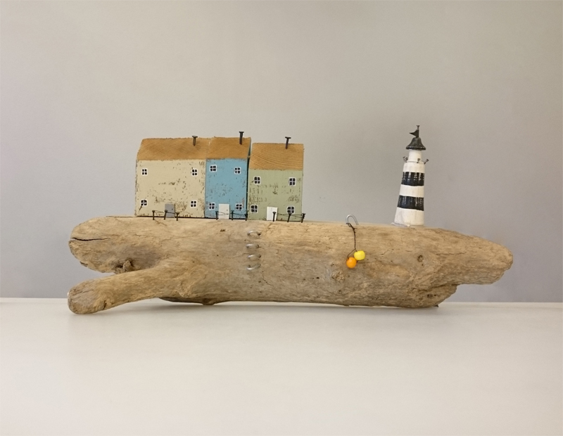 Driftwood Harbour Scene Handmade by Sandy Toes - Extra Large