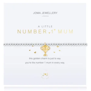 Joma Jewellery - Silver Triple Plated Bracelet - Number 1 Mum