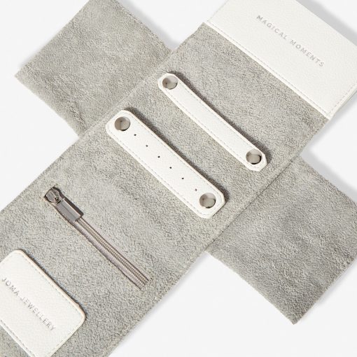 Joma Jewellery - Leather Jewellery Roll Pouch Open