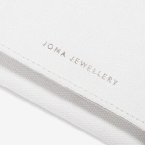 Joma Jewellery - Linen Jewellery Roll Pouch Close Up