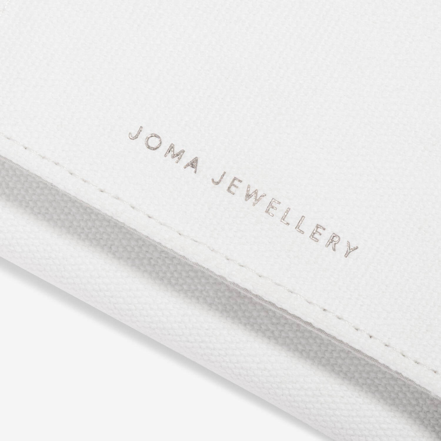 Joma Jewellery - Linen Jewellery Roll Pouch Close Up