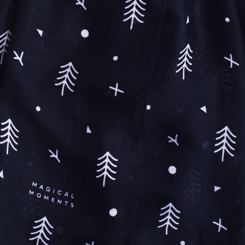 Katie Loxton - Nordic Trees Scarf Navy KLS432 - Close Up