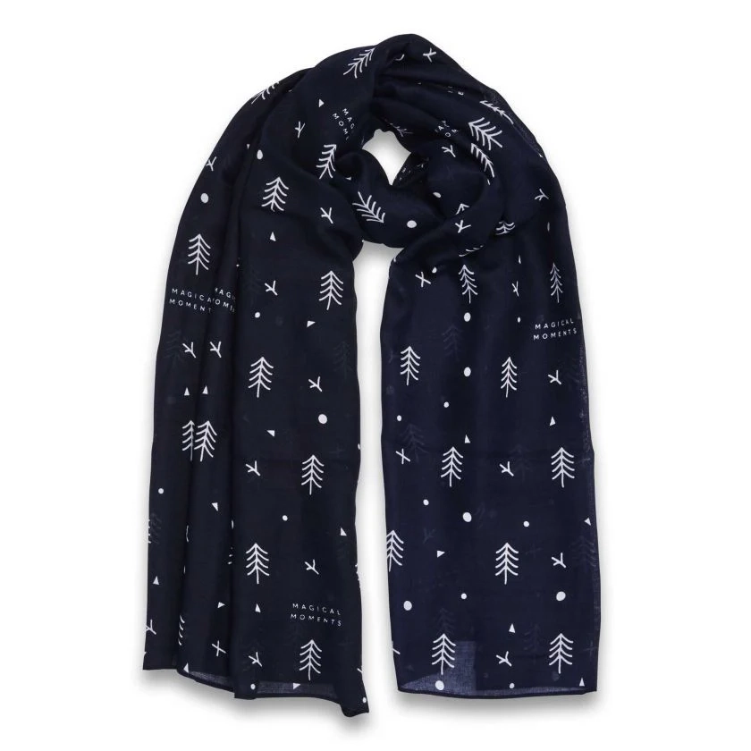 Katie Loxton - Nordic Trees Scarf Navy KLS432