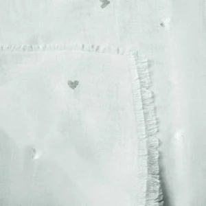 Katie Loxton - Small Hearts Scarf Mint and Silver KLS478 Close Up