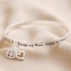 Meaningful Words Bangle Silver Plated - Always My Mum
