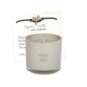 My Flame - Organic Candle with Bracelet - Have Sun