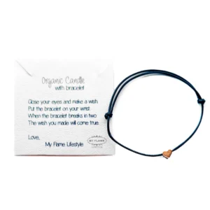 My Flame - Organic Candle with Bracelet - Heart Of Gold Bracelet
