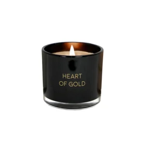 My Flame - Organic Candle with Bracelet - Heart Of Gold Candle Lit