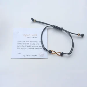 My Flame - Organic Candle with Bracelet - Infinity Bracelet
