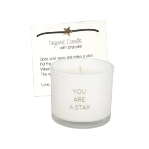My Flame - Organic Candle with Bracelet - You Are A Star