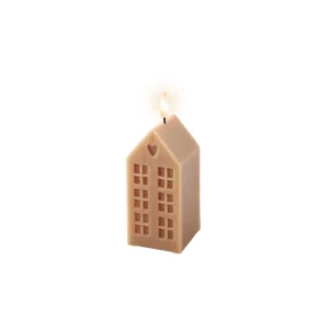 Natural Wax Candle Townhouse LED