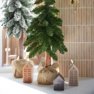 Natural Wax Candle Townhouse LED Lifestyle