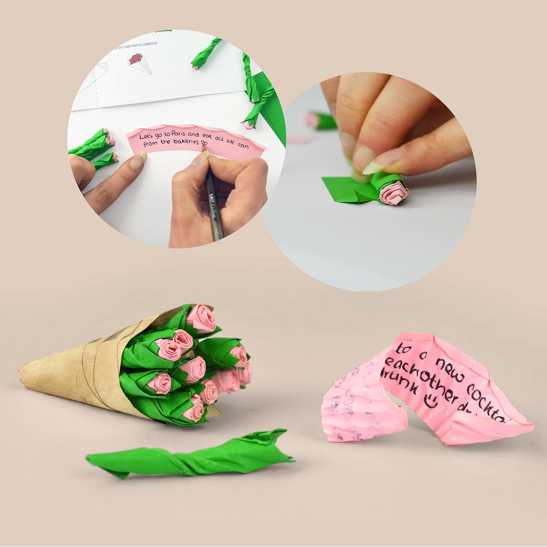Pikkii - Write Me Roses - Personalised Flower Bouquet - PI-WRT-RSE-1 Instructions 1