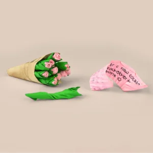 Pikkii - Write Me Roses - Personalised Flower Bouquet - PI-WRT-RSE-1 Lifestyle
