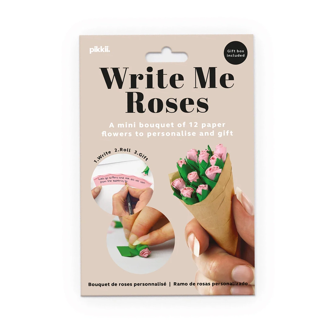 Pikkii - Write Me Roses - Personalised Flower Bouquet - PI-WRT-RSE-1