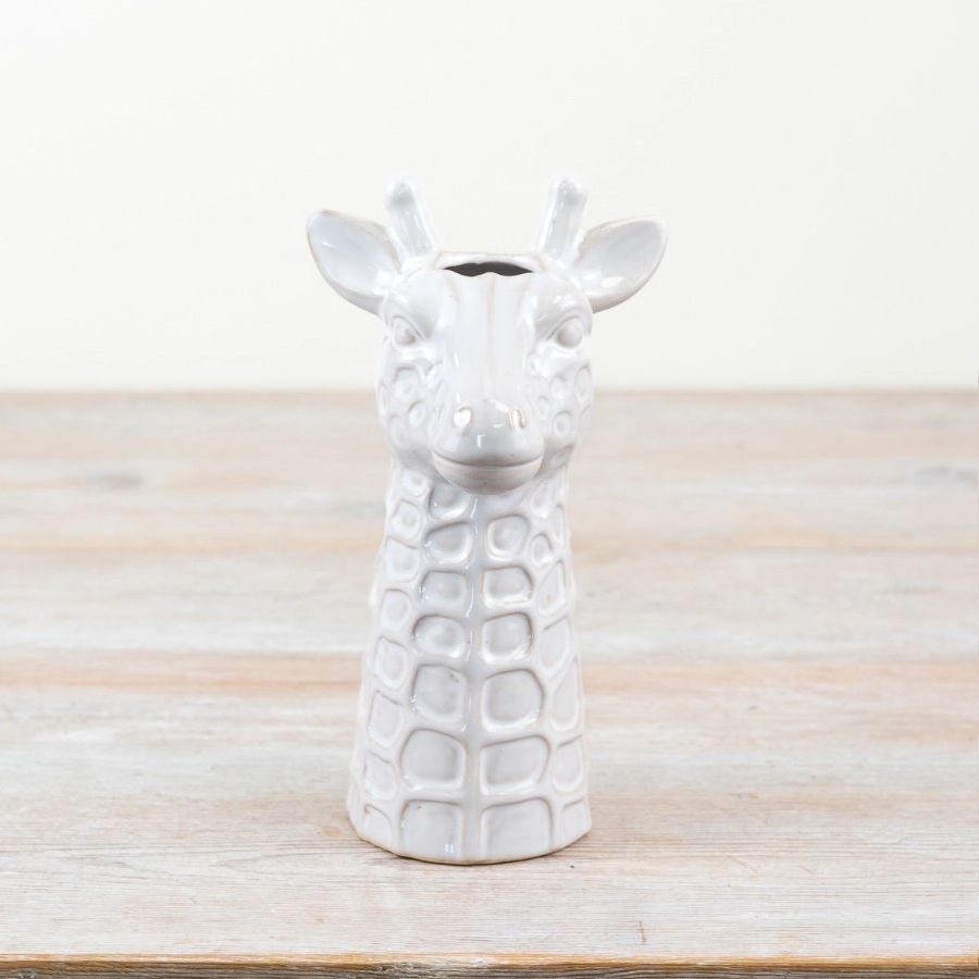 PL - Vases - Small Ceramic Giraffe-Head - pl0218225 Front View