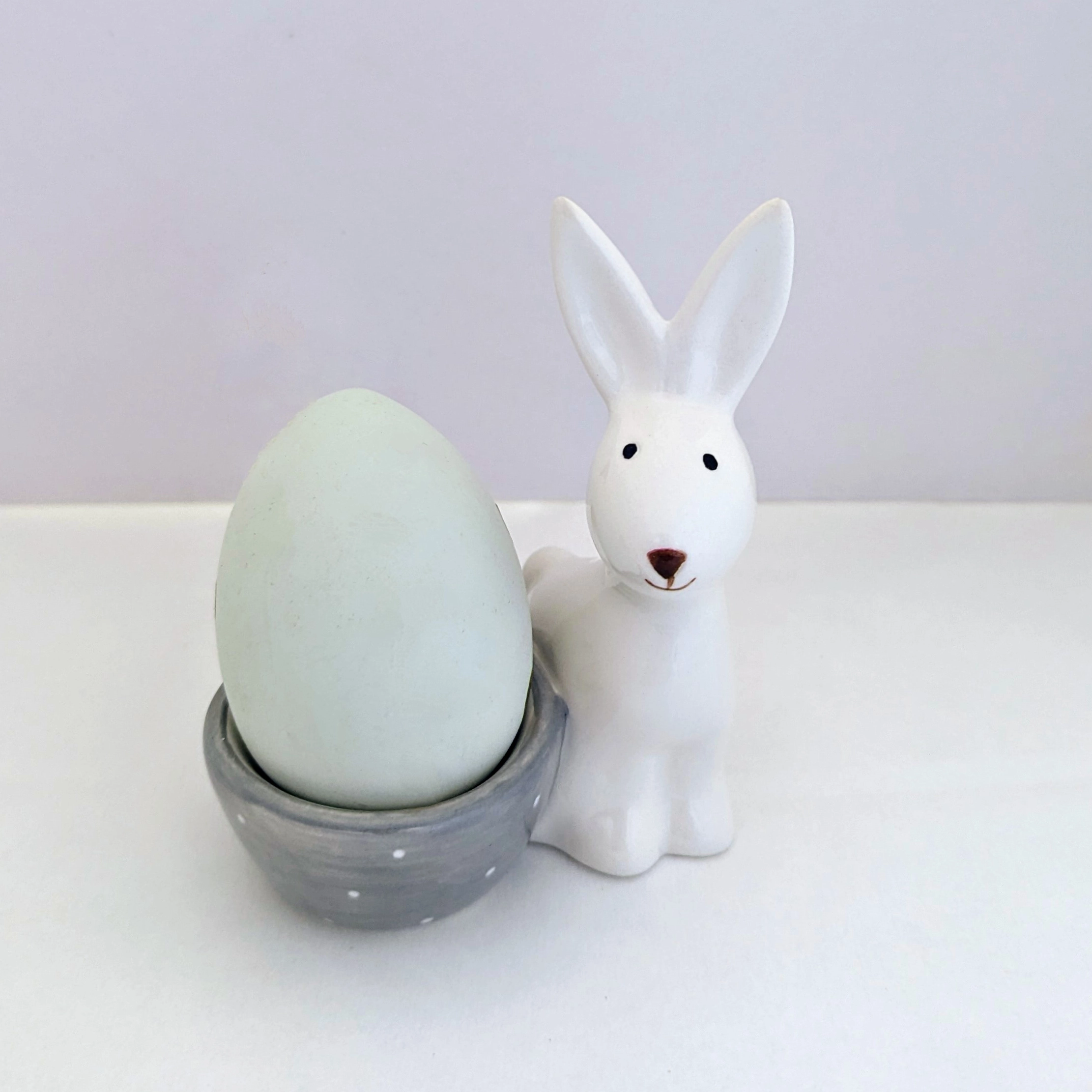 Ceramic Rabbit With Egg Cup or Tealight Holder - 21415 2