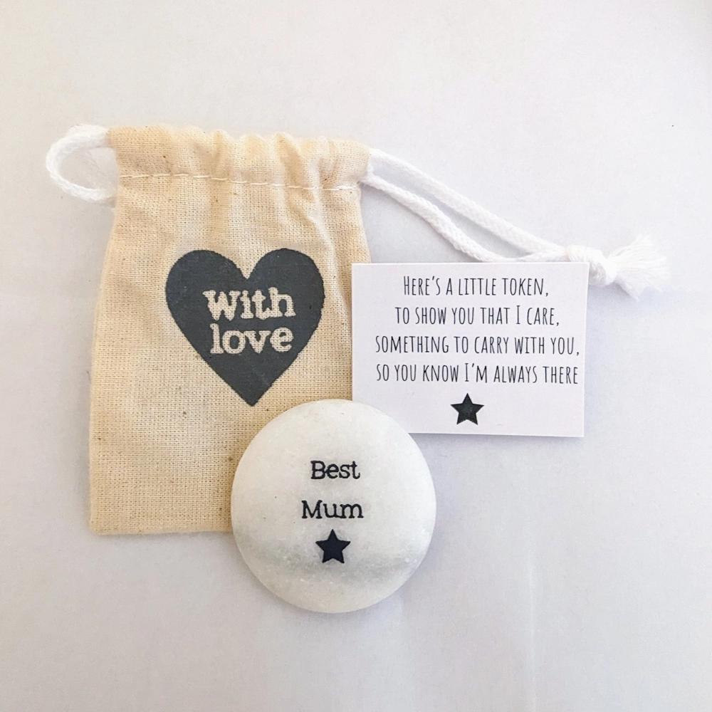 Marble Pebble Tokens - Best Mum 767558BM