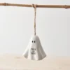 Porcelain Hanging Ghost - Trick or Treat - 024833