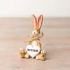 Sitting Rabbit With White Heart - Sister