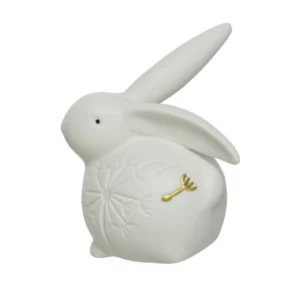 Sitting Rabbits With Gold Accents - Dandelion