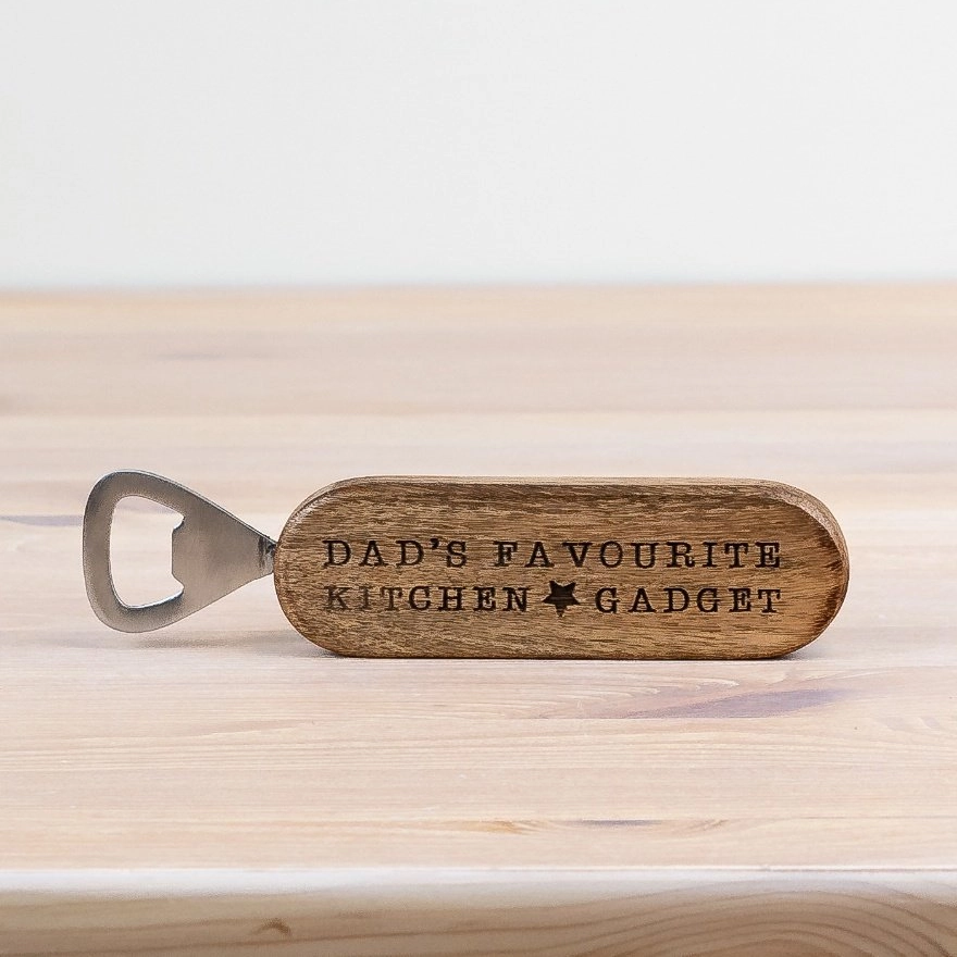 PL Wooden Bottle Opener - Dads Favourite Kitchen Gadget - PL0614009