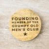 PL Wooden Round Grumpy Old Men Coaster - PL0610096
