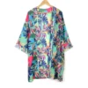 POM - Kimonos - Bright Turquoise Mix Tropical Print - Long Length - 10075