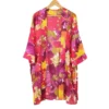 POM - Kimonos - Pink Abstract Floral Print - Long Length