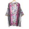 POM - Kimonos - Pink/Blue Mix Wildflower Print - Long Length - 10078