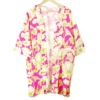 POM - Kimonos - Pink & Lime Mix Tropical Floral Print - !0077