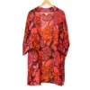 POM - Kimonos - Pink and Red Floral Print - Long Length - 10050