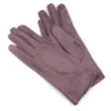 POM Faux Suede Stitch Detail Gloves - Plum - 90320