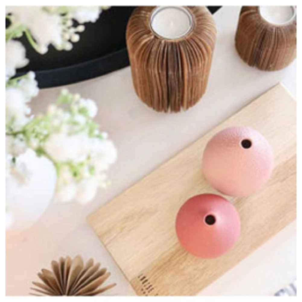 Rader Porcelain Beaded Bud Vases - Powder Pinks Collection