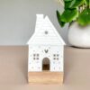 Porcelain Light Object - Gingerbread House Heart Over Door