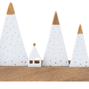 Porcelain Light Object - House with Hills