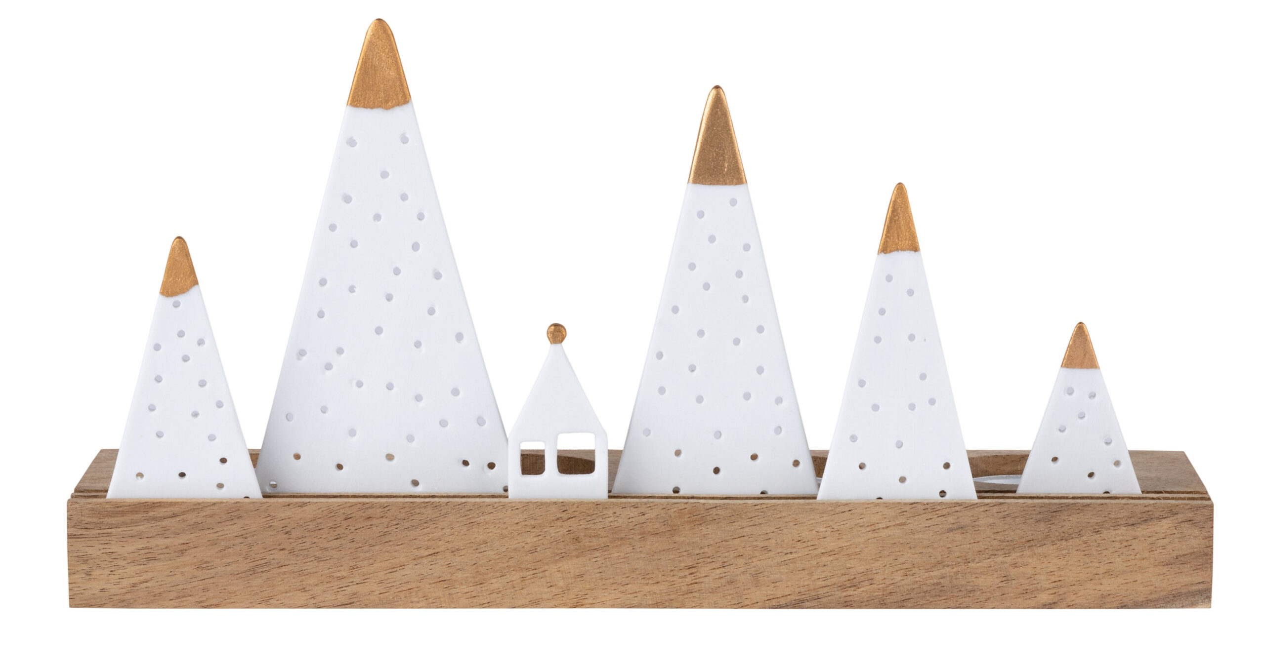 Porcelain Light Object - House with Hills