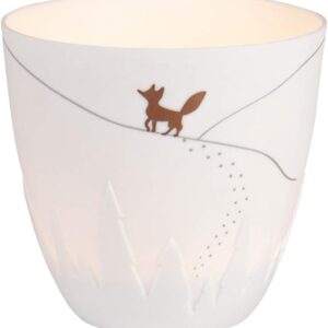 Poetrylight Fox Porcelain Tealight Holder by Rader - Image 2