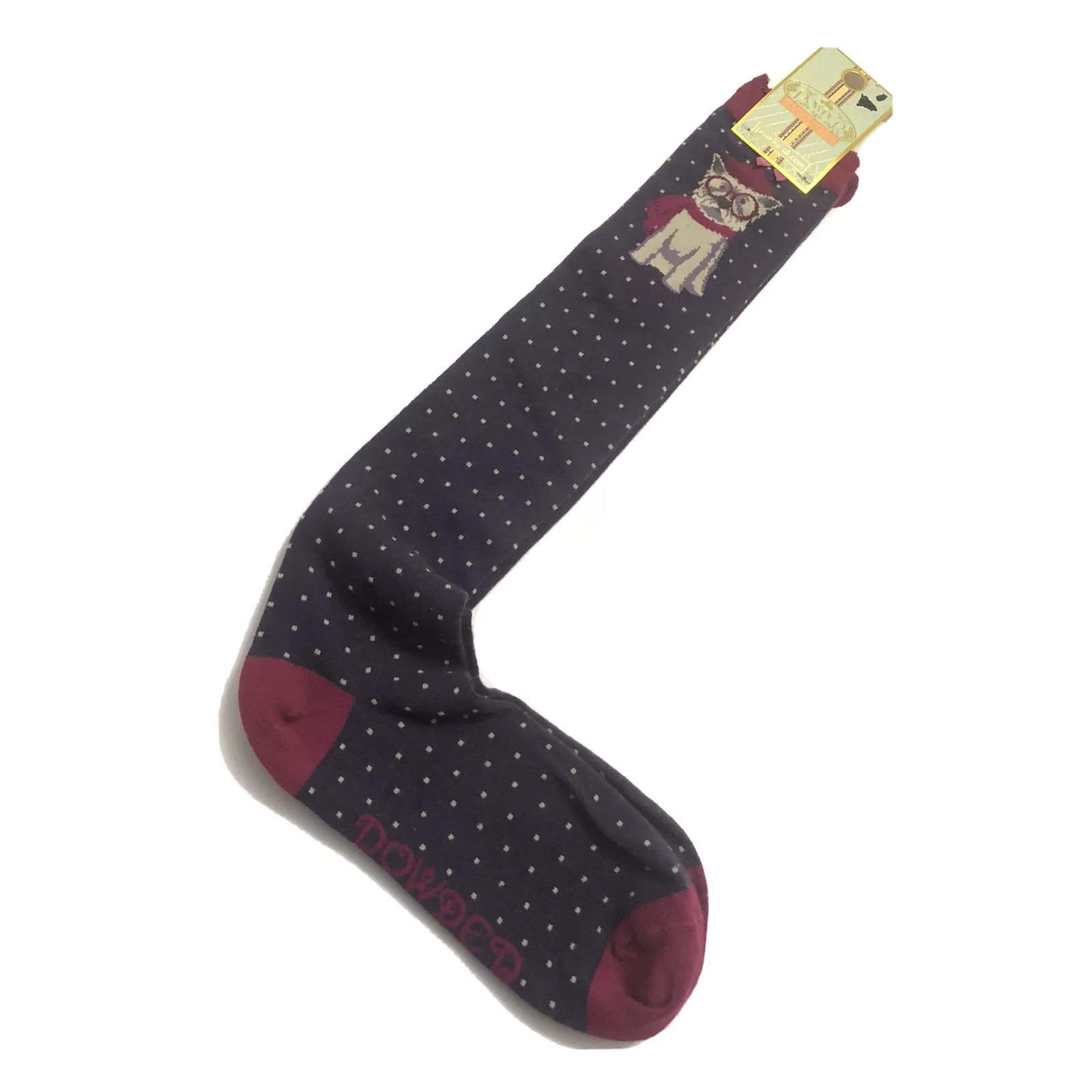 Powder Design - Knee High Socks - Winter Westie Purple - SOC328